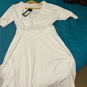 Rebdolls cute out white dress